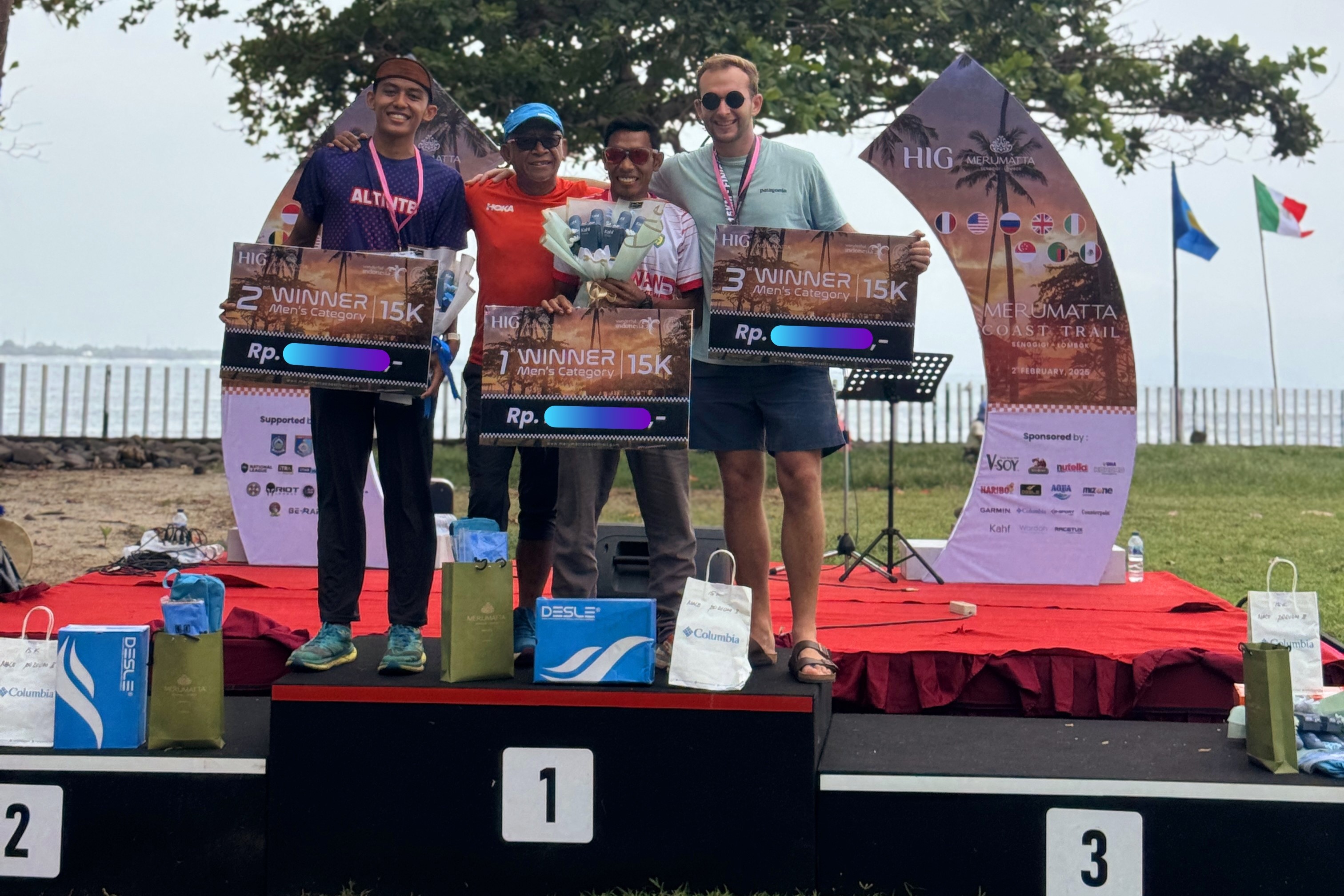 Juara, Sunardin Harumkan Tamsis di Ajang Internasional Merumatta Coast Trail Lombok